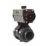 PVC-U ball valves [IND] Series: pneumatic actuation spring return